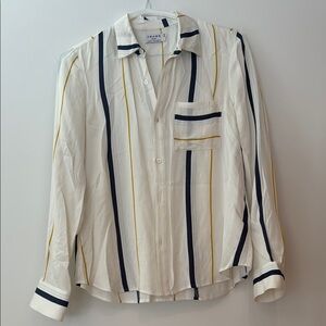 Frame off white Striped Button-Up Shirt